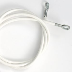 5 Foot Double Eyelet Security Cable (White)